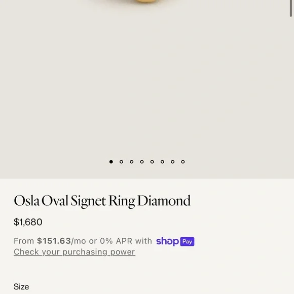 Kinn x Rachel Nosco Osla signet ring - Picture 2 of 9